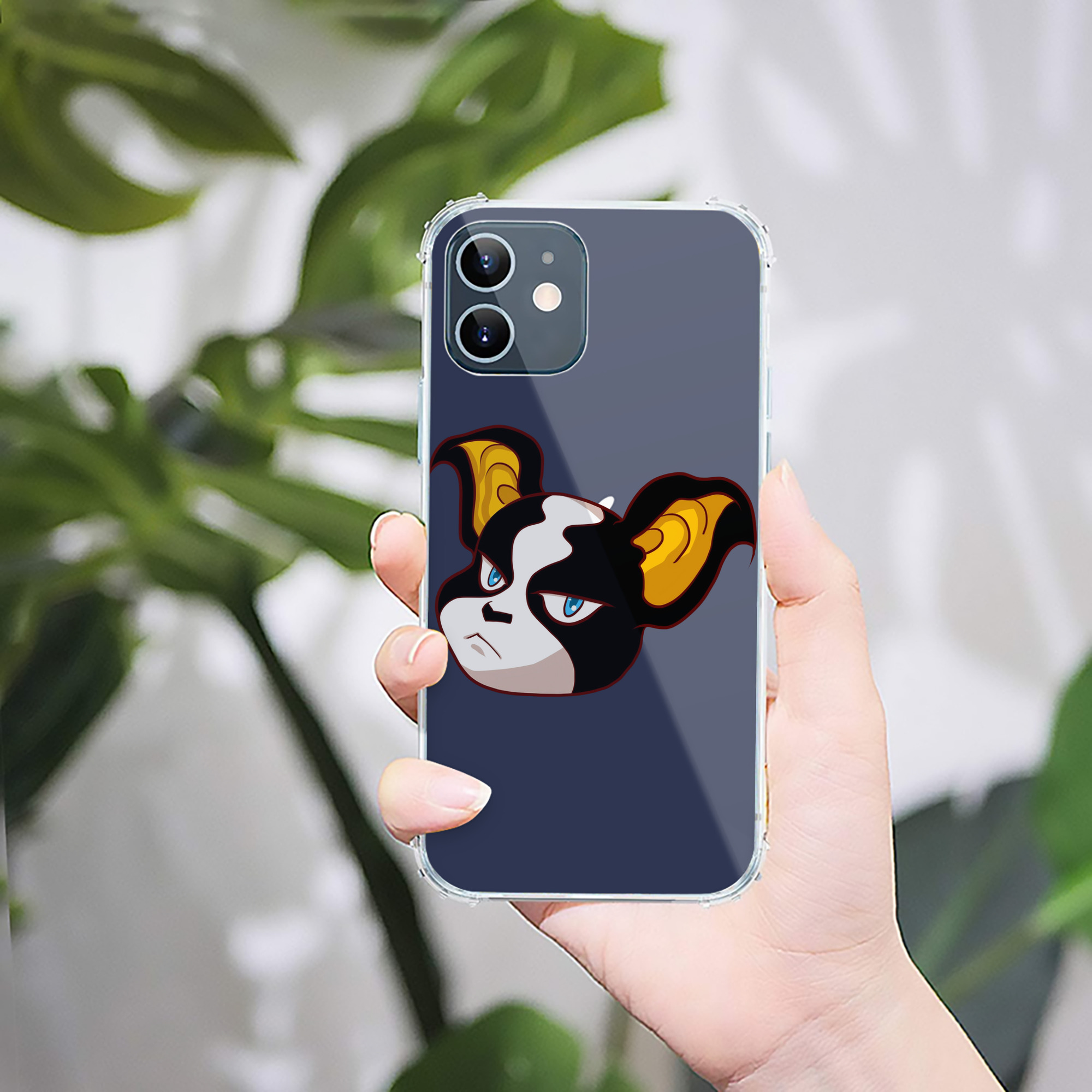 （画像用） ジョジョの奇妙な冒険 イギー JoJo's Bizarre Adventure Iggy 【iPhone 12シリーズ対応】透明スマホケース（クリアソフトケース）